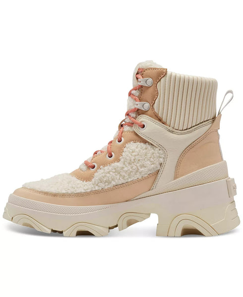 Woman's Boots SOREL Brex™ Boot Cozy Lace Waterproof Nova Sand Sea Salt Size 9M